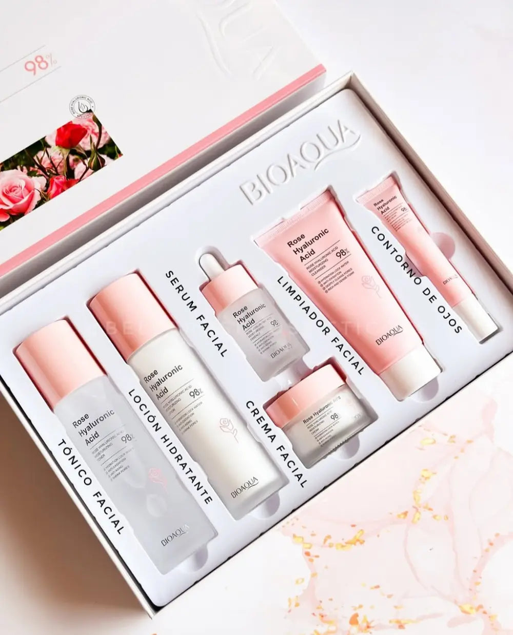 Kit Bioaqua Rose Hyaluronic Acid