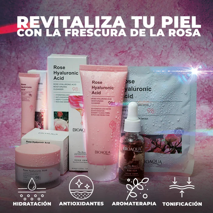 Kit Bioaqua Rose Hyaluronic Acid