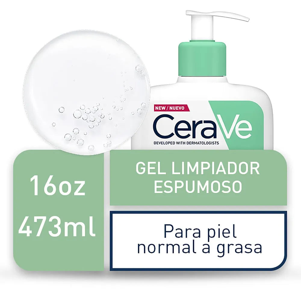 Gel limpiador espumoso