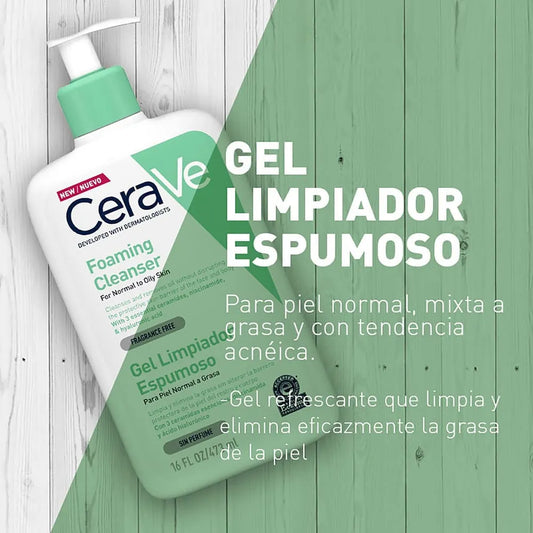 Gel limpiador espumoso