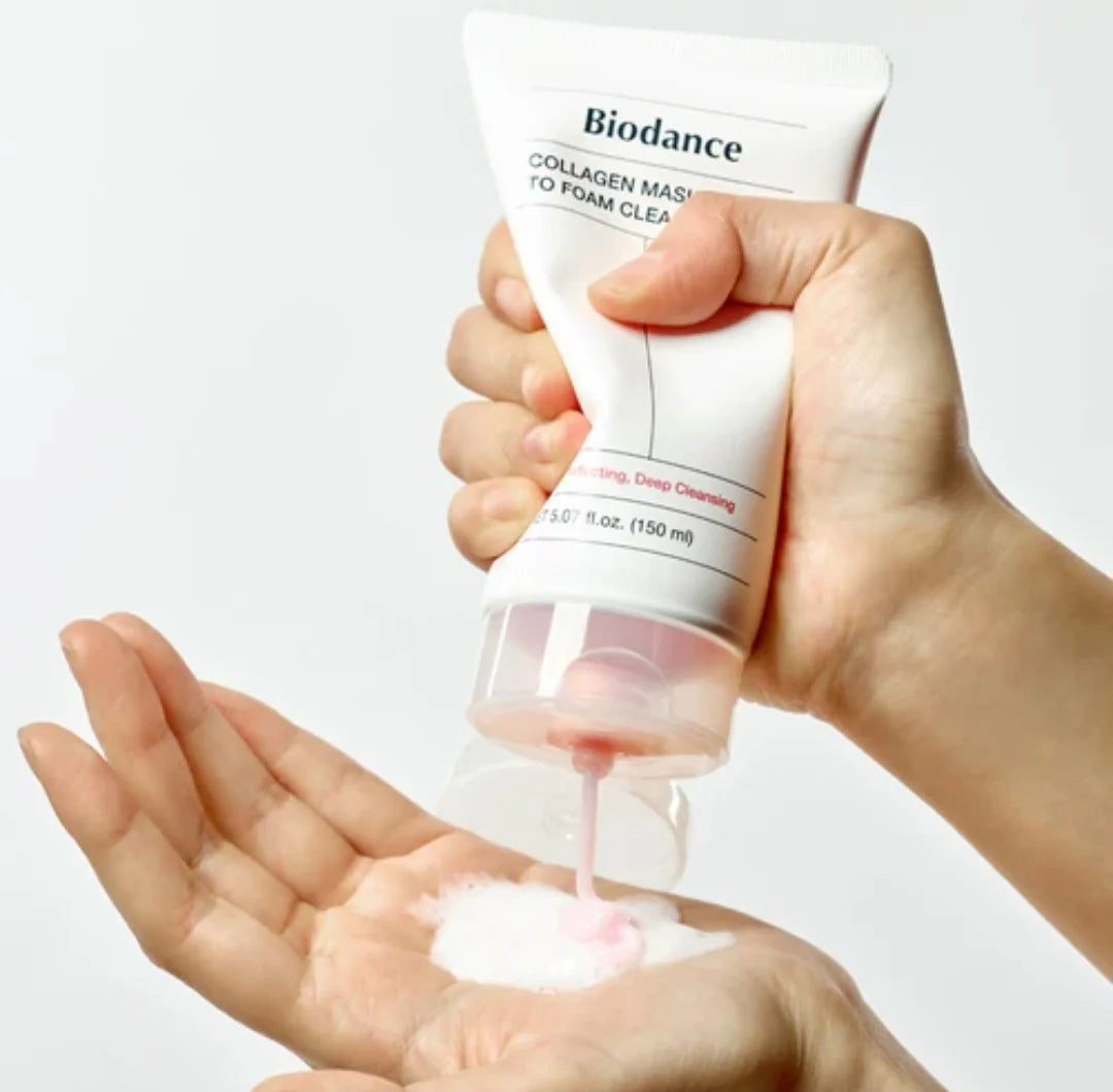 Collagen Mask to Foam Cleanser